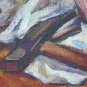 Painting Antique Painting To oil Inside With Items D' Daily Use Original p9
