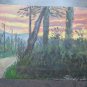 Small Painting Antique Painting oil On Board landscape Style Impressionist p1