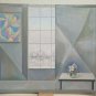 26 3/8x22in Painting Vintage Inside Metaphysical Technical Mixed Years 70 P27