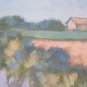 Painting Antique Signed Pancaldi landscape Countryside With Horse Half ' '900