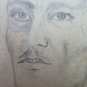 Antique Drawing On Postcard Deductible Forces Repubblicane Portrait Male P28