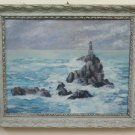 Painting Antique Painting oil Marine landscape Sea Style Impressionist BM51