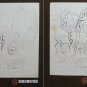 Two drawings Sketching Vintage Theme Political Shapes Protest Of Square P28.7