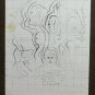 Two drawings Sketching Vintage Theme Political Shapes Protest Of Square P28.7