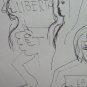 Two drawings Sketching Vintage Theme Political Shapes Protest Of Square P28.7