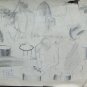 Old Drawing Sheet With Sketching Of Painter Modenese Gaetano Pancaldi P28.6