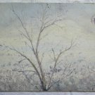 Landscape Winter Small Painting oil On Board Signed Original p9