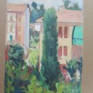 Painting Vintage Of Half 'Twentieth Century View landscape To oil Original p3