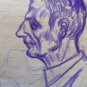 Drawing Antique Studio Anatomical Original Of Painter Gaetano Pancaldi P28.5