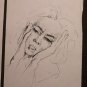Three Old drawings Sketching Portrait Expression Face Feminine Sketch P28.8