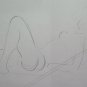 Old Drawing Years' 60 Sketch Sketching Nude Feminine IN Costume Bathroom P28.9