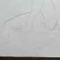 Old Drawing Years' 60 Sketch Sketching Nude Feminine IN Costume Bathroom P28.9