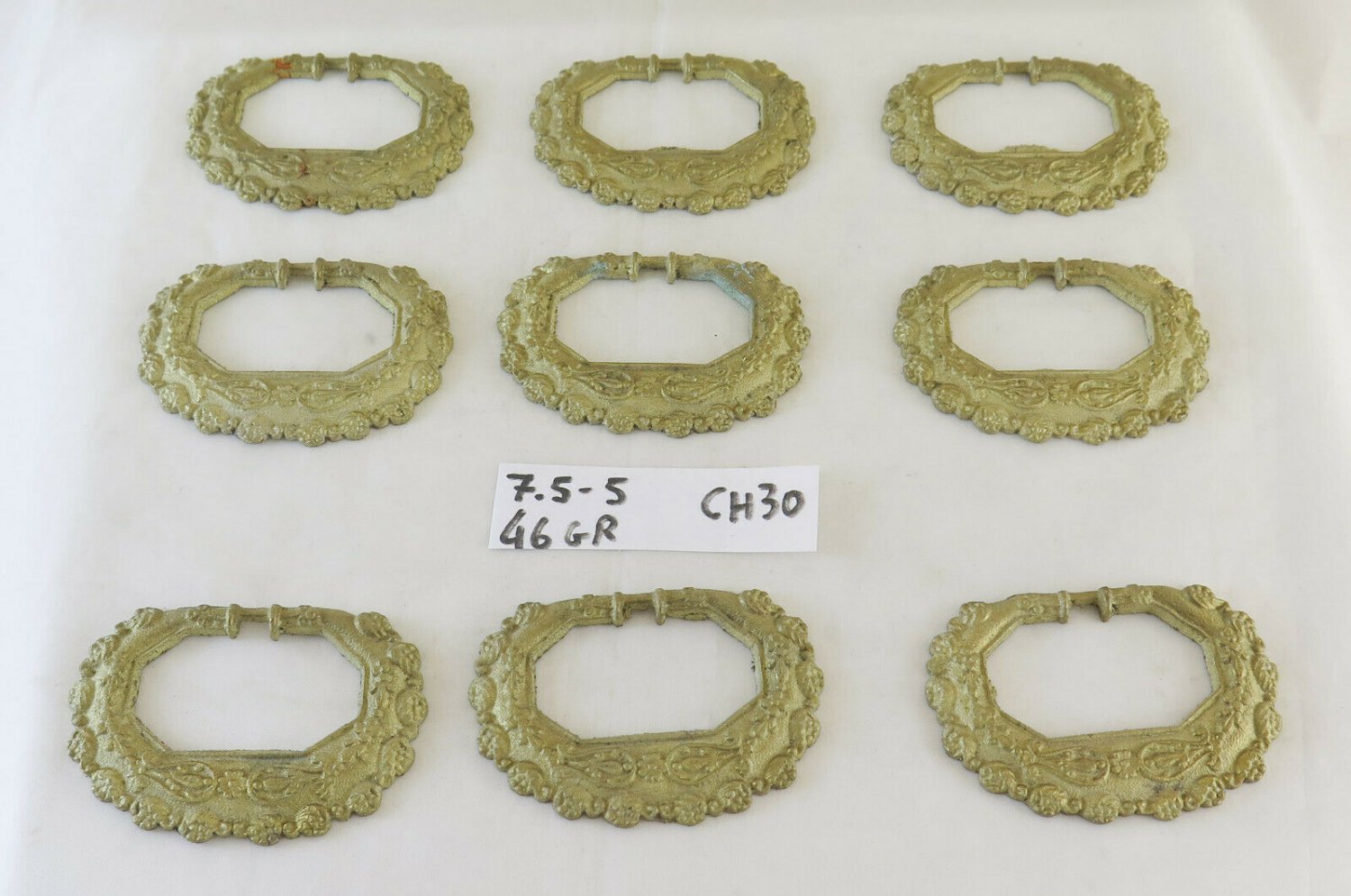 9 Handles for Furniture Antique Of Bronze Golden Craft Accessories CH30