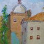 Small Painting To oil On Board Preparatory Sketch Painter Spanish MD3