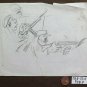 Old Sketch Drawing Soldiers Of Painter Gaetano Pancaldi of Modena P28.7