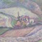 Landscape Of Appennino Bolognese Painting Antique oil Board Getano Pancaldi p17