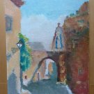 Old Painting To oil On Board Preparatory Sketch Painter Spanish 900 MD3