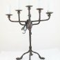 Table Lamp Wrought Iron Obtained from An Candlestick Antique Lampshade CH4