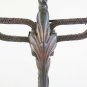 Table Lamp Wrought Iron Obtained from An Candlestick Antique Lampshade CH4