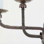 Table Lamp Wrought Iron Obtained from An Candlestick Antique Lampshade CH4