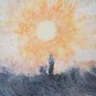 Painting Modern A Technical Mixed landscape Sunset Style Pop Years 80 P33.1