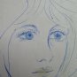 Drawing Sketch Portrait Feminine Pen On Basket Years 60 2.5oz Pancaldi P28.8