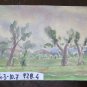 16 Old Sketching Painted To Watercolour On Basket landscape Miniature P28.4