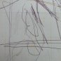 Old Drawing Sketch Portrait Male Pen On Basket Years 60 70 P28.8