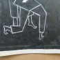 Two Paintings Vintage Judo Judoka One Signed Grataloup France Painting BM53.3
