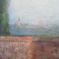Painting oil On Board View Castle Medieval Style Impressionist p11