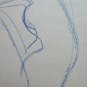 Old Drawing A Pen On Basket Sketch Studio Nude Feminine D'Author P28.5