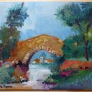 Romantic View Countryside Painting Vintage Signed Painter V.Segura Spain MD1