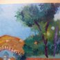 Romantic View Countryside Painting Vintage Signed Painter V.Segura Spain MD1