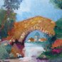 Romantic View Countryside Painting Vintage Signed Painter V.Segura Spain MD1