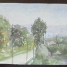 Small Painting To Watercolour Studio Sketch Sketching View Woodlands P28.4