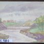 Antique Painted landscape By Country Sketch Roiginale Maestro Pancaldi P28.4