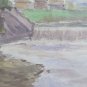 Antique Painted landscape By Country Sketch Roiginale Maestro Pancaldi P28.4