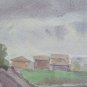 Antique Painted landscape By Country Sketch Roiginale Maestro Pancaldi P28.4