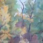 Old Painting To Watercolour On Basket landscape Autumn Trees Autumn P14