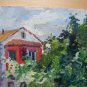 Old Painting Style Impressionist landscape View Country Spain '900 MD1