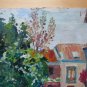 Old Painting Style Impressionist landscape View Country Spain '900 MD1