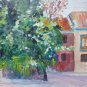 Old Painting Style Impressionist landscape View Country Spain '900 MD1