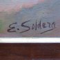 Painting Antique oil Signed Soldera Church Of St Lorenzo IN Monlu&Atilde;&uml; Milan MM