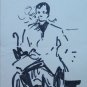 3 Sketching On Basket Opera Painter G.Pancaldi Drawing Shapes Man Woman P28.7