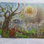 Painting Modern oil On Board And Technical Mixed Original With Warranty 1960 p9