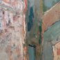 Painting Antique Signed Vittone oil View Borgo Centrepiece Historic BM38
