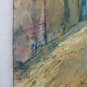 Painting Antique Signed Vittone oil View Borgo Centrepiece Historic BM38