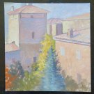 Old Painting oil On Basket Painting Sketch Master G.Pancaldi View P15 P14