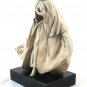 Old Figurine IN Ceramic Bisquit Mask Carnival Venice Signed BM11