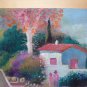 Romantic View by Country Painting Vintage Signed Painter V.Segura Spain MD1